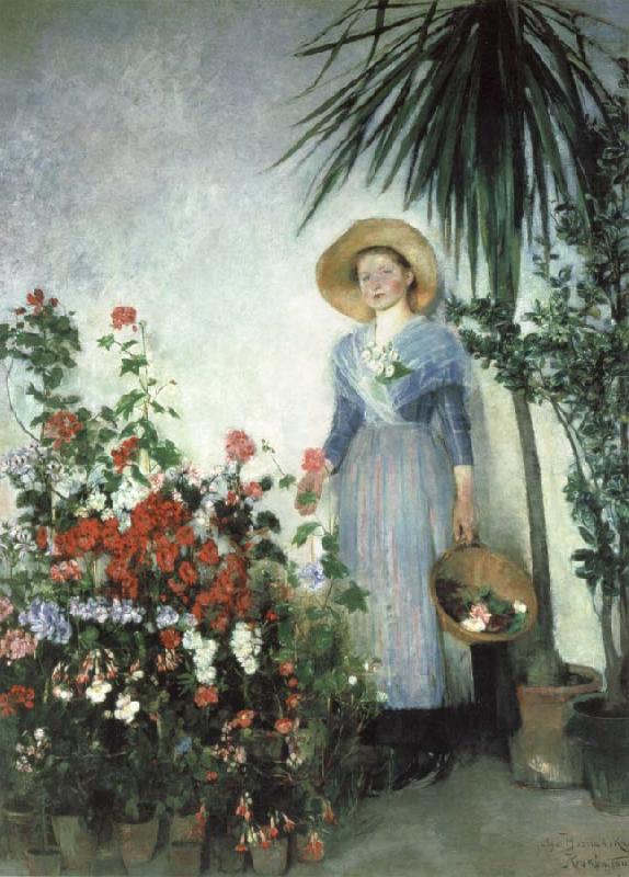 Olga Boznanska In the Hothouse china oil painting image